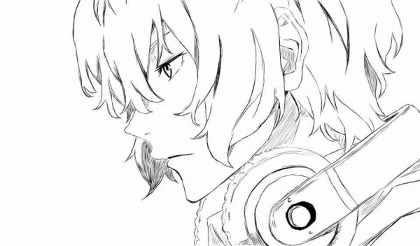 Раскраски аниме Великий из бродячих псов