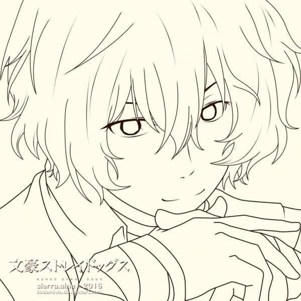 Раскраска аниме Дазай