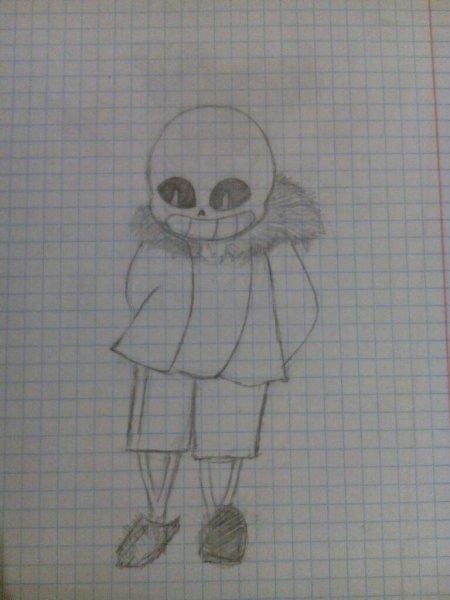 Санс для срисовки карандашом