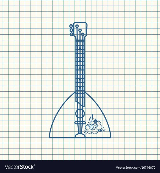 Народные музыкальные инструменты по клеточкам