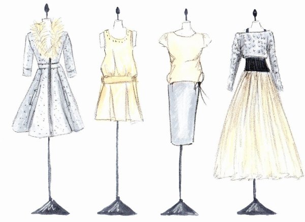 Дизайнерские эскизы одежды