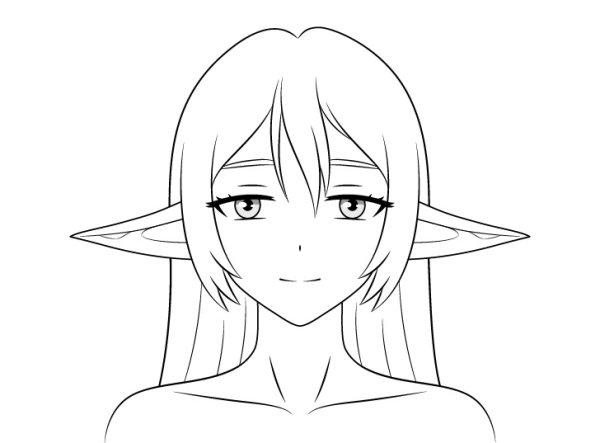 Раскраски аниме эльфы