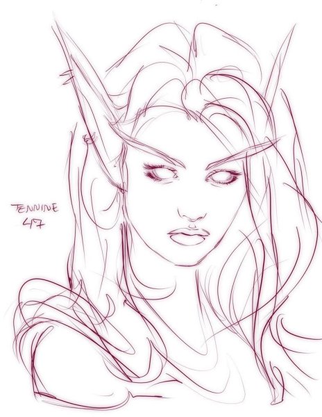 Эльфийки для рисования