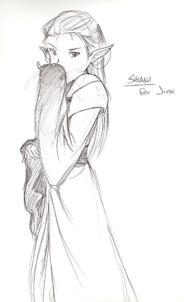 Эльф для срисовки легкие