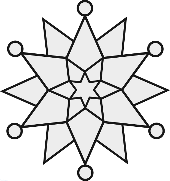 Снежинка рисунок легкий