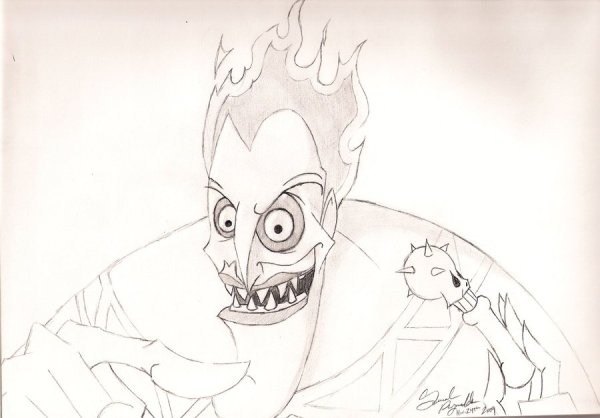 Аид Бог древней Греции раскраска