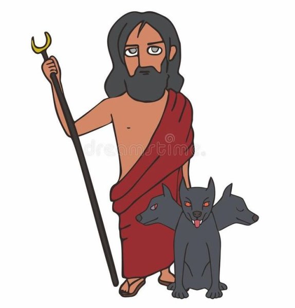 Аид на белом фоне