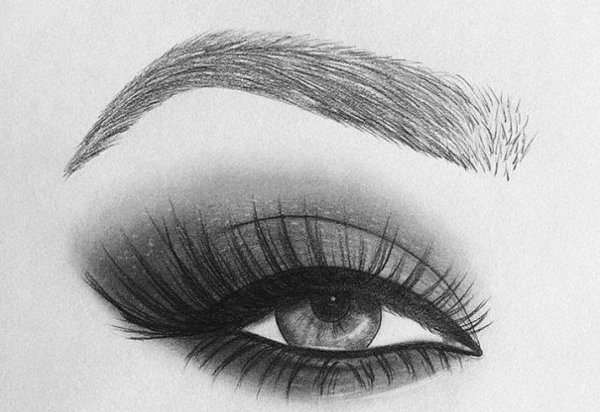 Простой макияж карандашом
