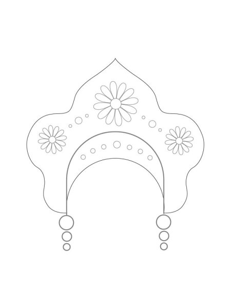 Кокошник вектор