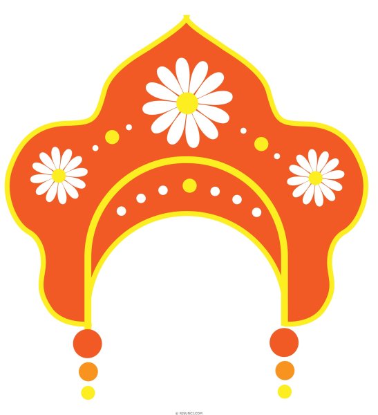 Кокошник рисунок
