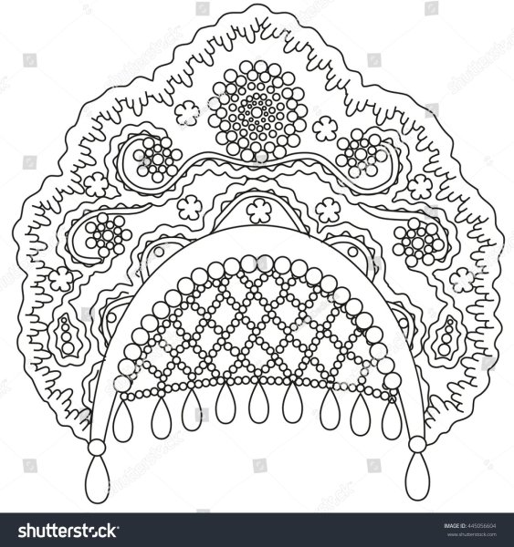 Кокошник вектор