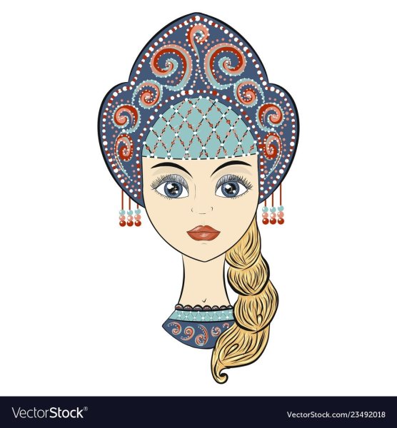 Кокошник раскраска