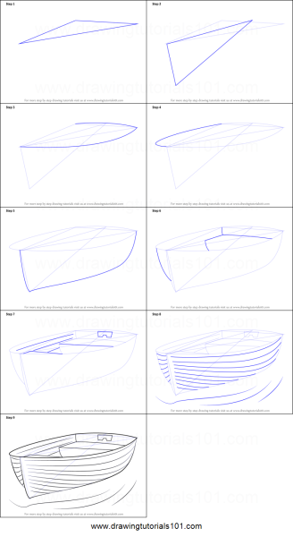 Лодка рисовать