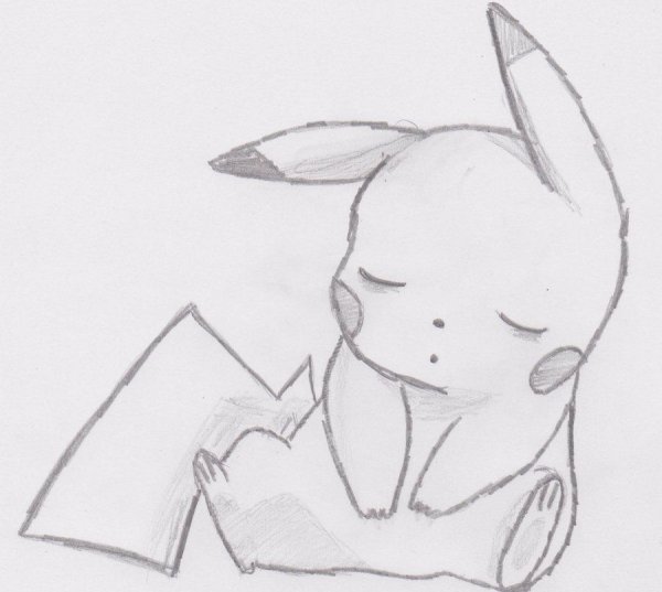 Пикачу рисунок карандашом