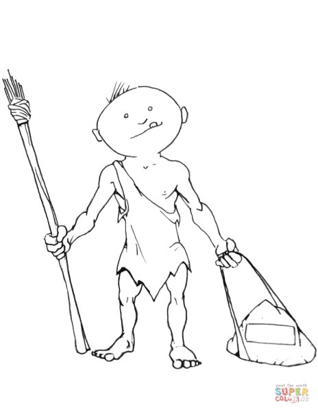 Рисование первобытных людей