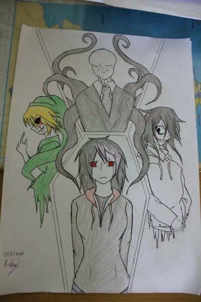 Джейн крипипаста рисунок