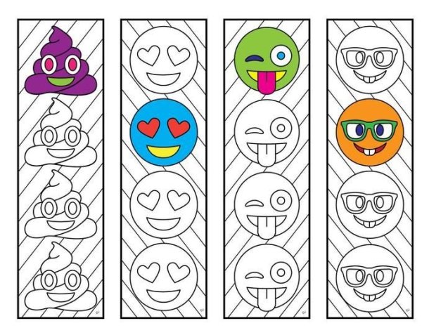 Закладки раскраски для малышей