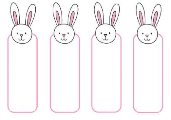 Закладка Зайка