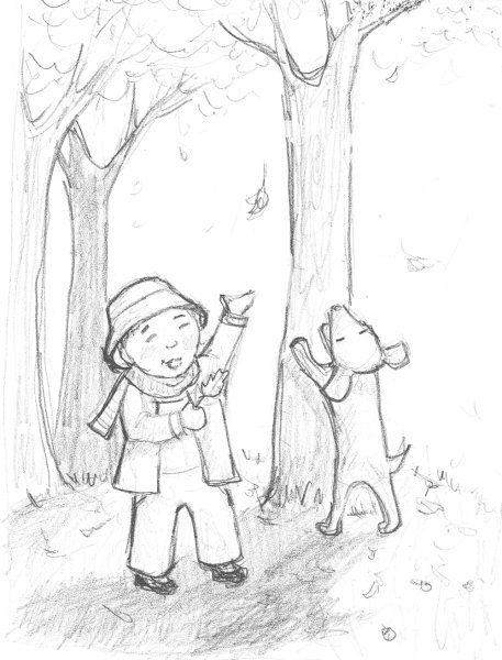 Осень набросок