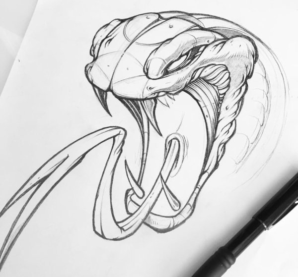 Эскизы тату карандашом