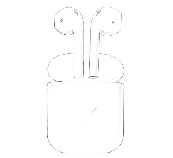 Наушники для айфона беспроводные AIRPODS срисовки