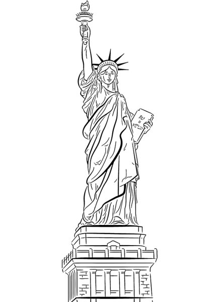 Статуя New York in creion