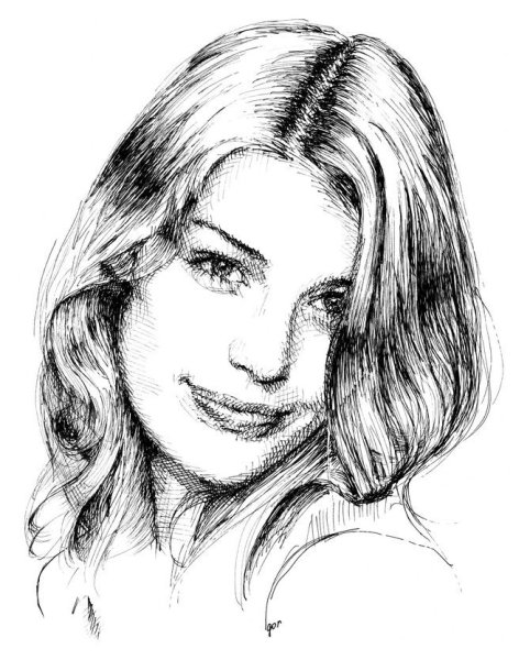 Зарисовки людей портрет