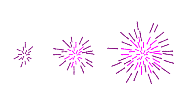 Фейерверк трафарет