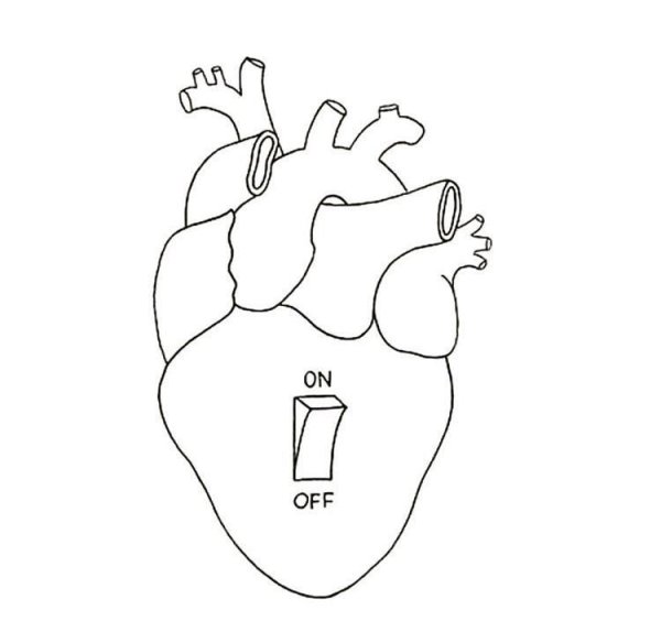 Рисунки для срисовки сердце человеческое