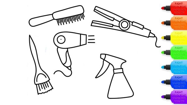 Раскраска фен