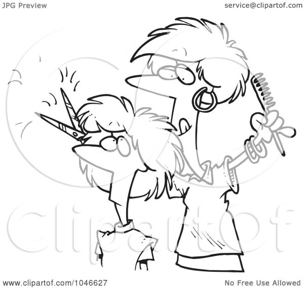 Детские рисунки на тему парикмахер