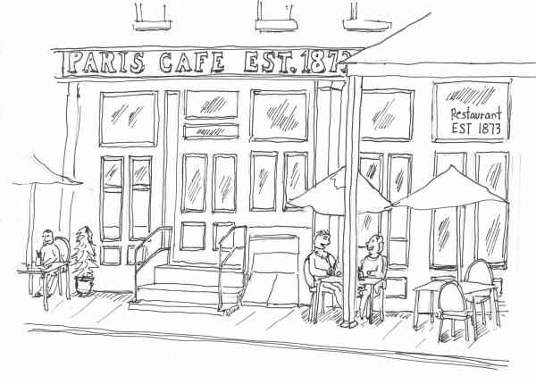 Рисунок кафе легкий