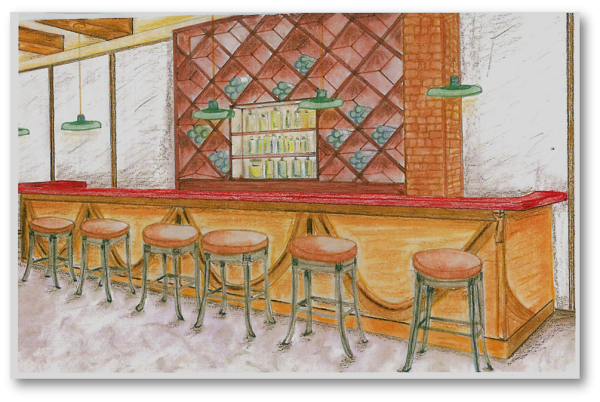 Кафе рисунок