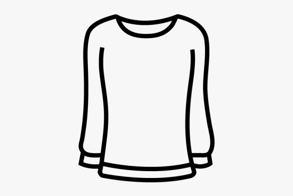 Раскраска кофта простая