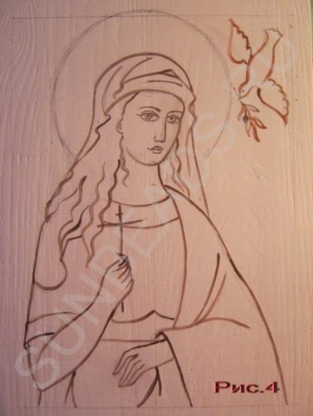 Икона Матроны Московской проресь