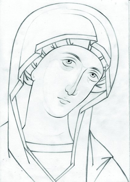 Прориси икон Святая Марина