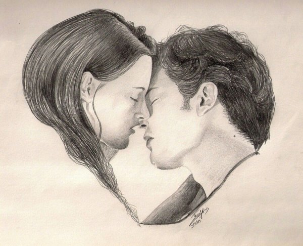 Красивые рисунки влюбленных