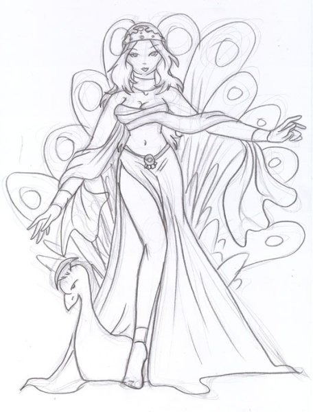 Боги древней Греции рисунки Афродита