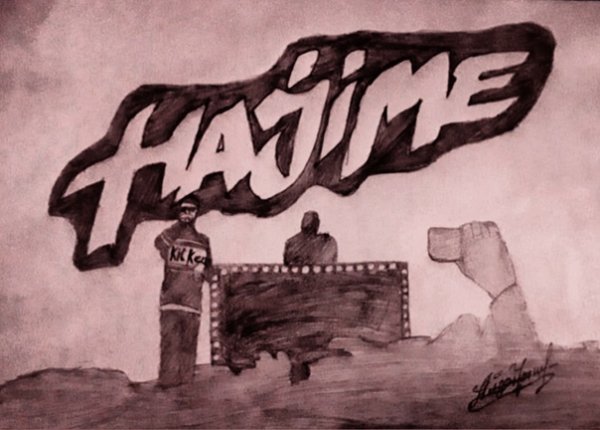 Hajime рисунок карандашом