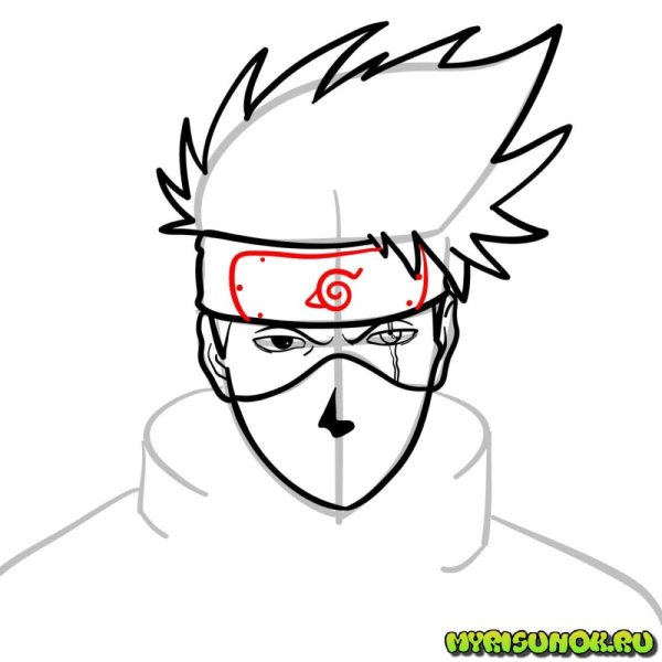 Какаси сенсей карандашом