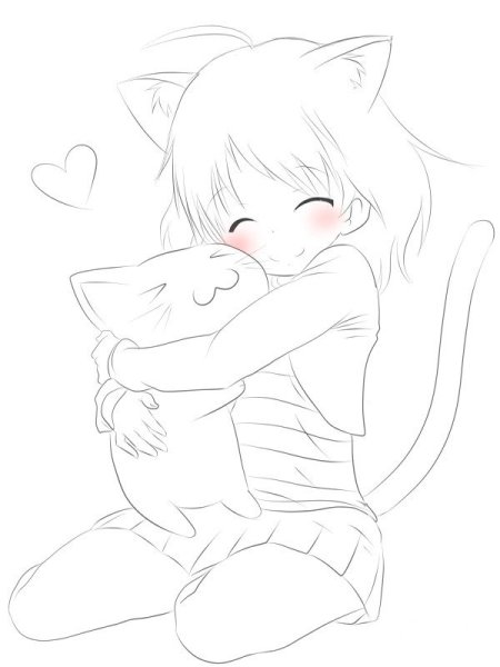 Аниме котики