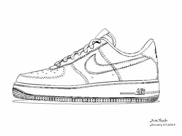 Nike Air Force 1 вектор