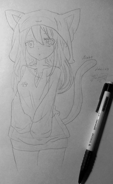 Аниме рисунки карандашом