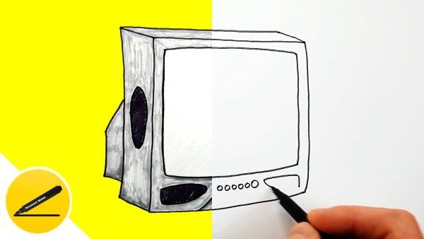 Лёгкие рисунки телевизор