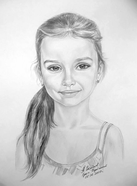 Портрет карандашом легкий