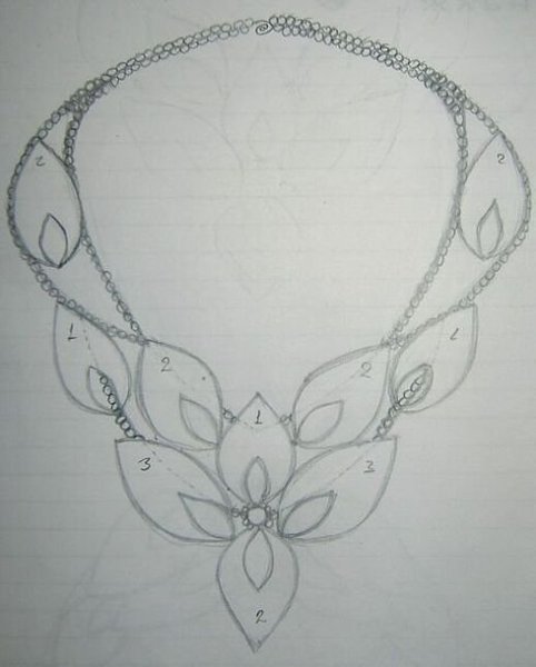 Нарисовать колье