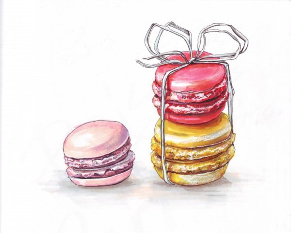 Скетчинг для срисовки еда