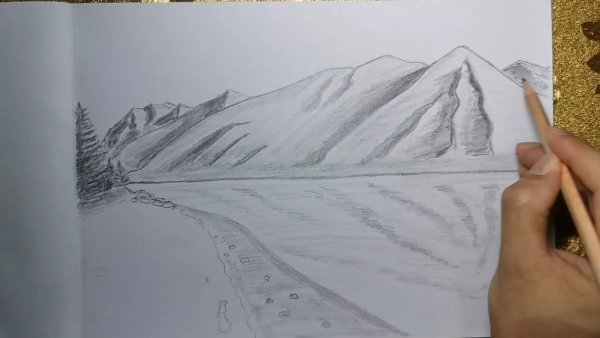 Рисунки горы легкие