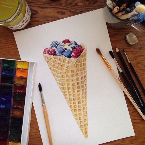 Рисование акварельными карандашами для начинающих