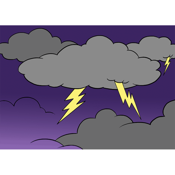 Раскраска дождь